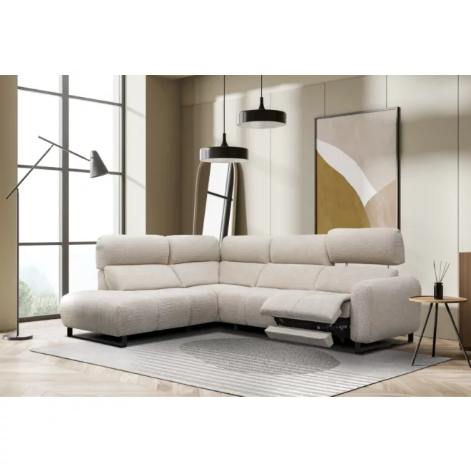 Soul sarok ülőgarnitúra 217 cm X 278 cm - balos - elektromos relax funkcióval karfa mellett