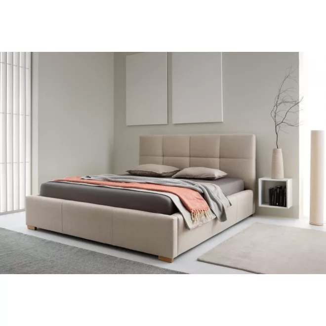 Stella kárpitozott ágy - 106 cm magas fejvéggel - 80 X 200 fekvőfelület