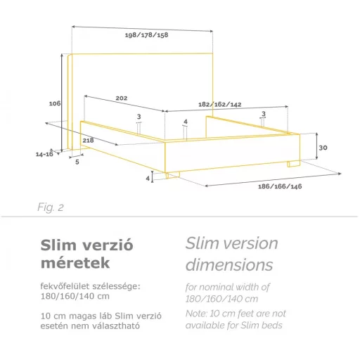 Stella kárpitozott ágy - 120 cm magas fejvéggel - 120 X 200 fekvőfelület