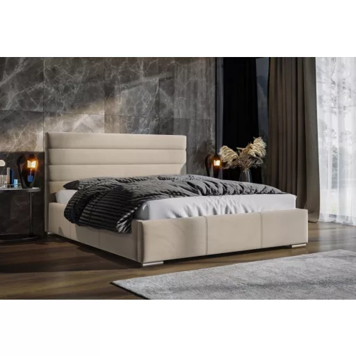 Sylvi kárpitozott ágy - 106 cm magas fejvéggel - 80 X 200 fekvőfelület