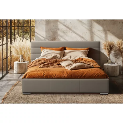 Sylvi kárpitozott ágy - 106 cm magas fejvéggel - 80 X 200 fekvőfelület