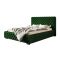 Szeged ágykeret 160 X 200 fekvőfelület, ágyráccsal és ágyneműtartóval, Kronos19 sötétzöld Expressz szállítással
