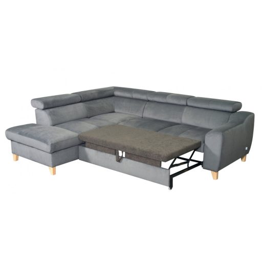 Aspen Trend Design L-alakú ágyazható sarokgarnitúra - balos - 208 cm X 245 cm