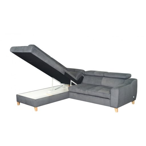 Aspen Trend Design L-alakú ágyazható sarokgarnitúra - balos - 208 cm X 245 cm