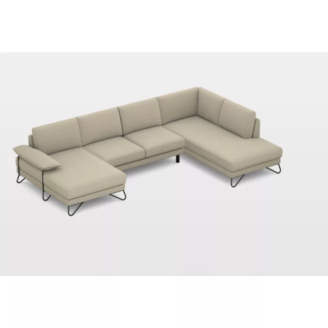 Tatum U-alakú sarokgarnitúra 158 cm X 369 cm X 219 cm - jobbos
