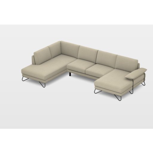 Tatum U-alakú sarokgarnitúra 219 cm X 369 X 158 cm - balos