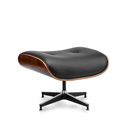 tokyo puff fekete bőr világos dió oldal