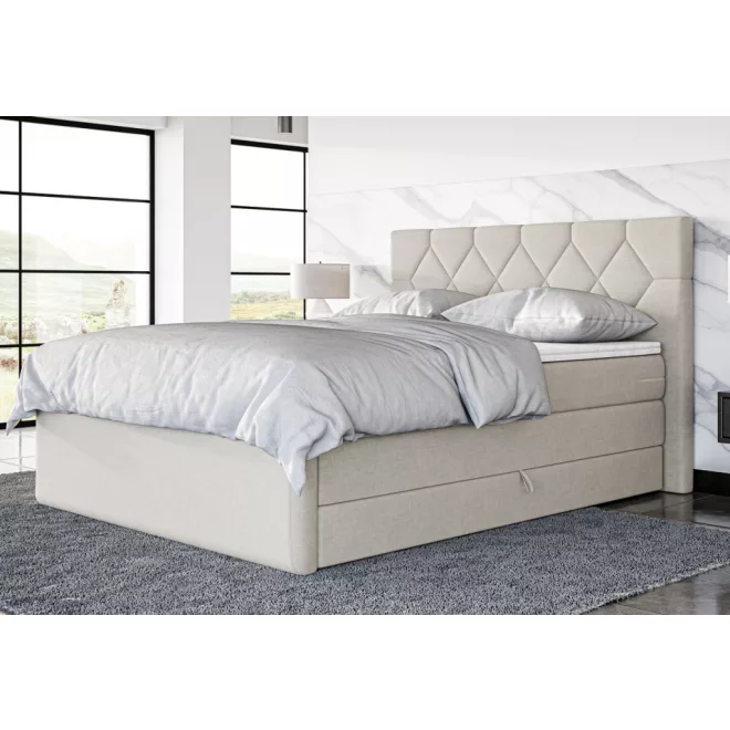 Tomi boxspring ágy ágyneműtartóval 80 X 200