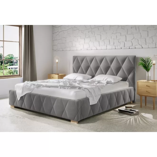 Trivio kárpitozott ágy - 106 cm magas fejvéggel - 120 X 200 fekvőfelület