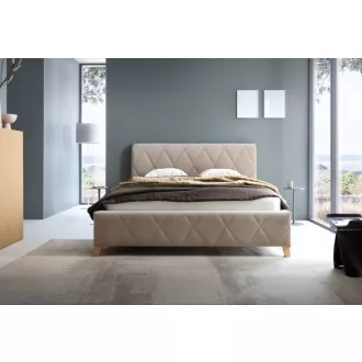   Trivio kárpitozott ágy - 106 cm magas fejvéggel - 80 X 200 fekvőfelület
