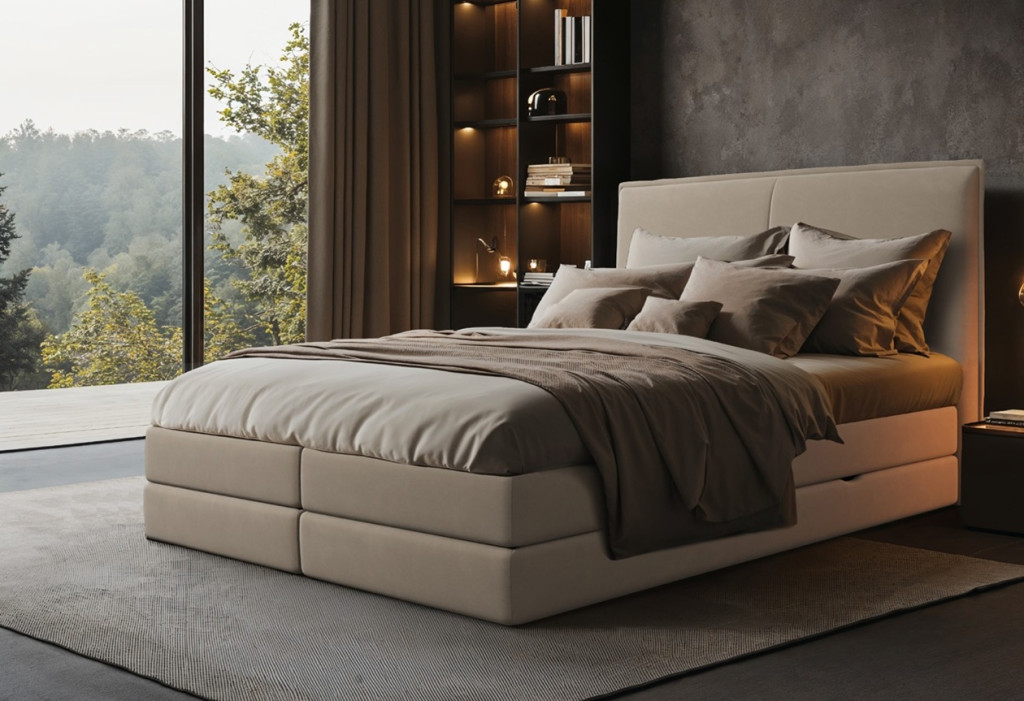 Turi boxspring ágyalap oldalról nyíló ágyneműtartóval140 X 200