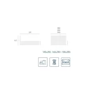   Turi boxspring ágyalap oldalról nyíló ágyneműtartóval160 X 200