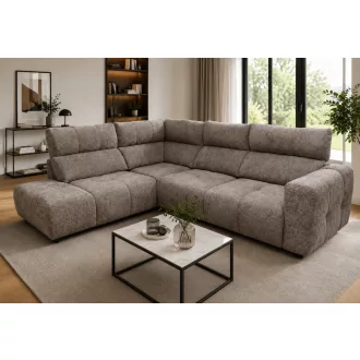   Universe sarok ülőgarnitúra motorosan mélyíthető ülőfelülettel 217 cm X 280 cm - balos - kiállítási kedvezménnyel