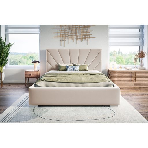 Veszprém ágykeret 200 X 200 fekvőfelület, ágyráccsal és ágyneműtartóval