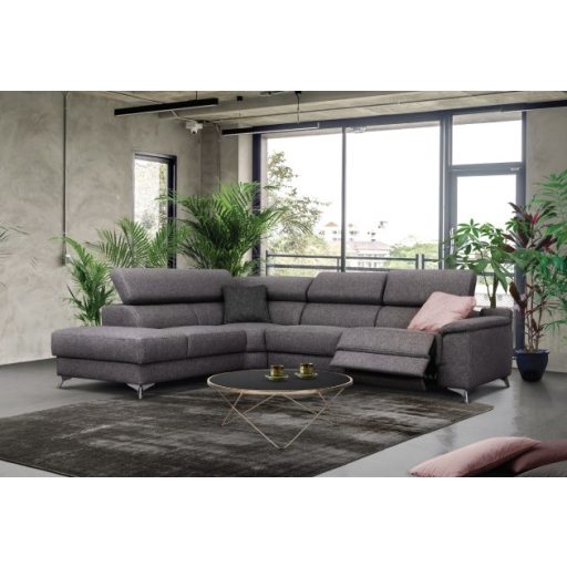 Williams elektromos relax sarokgarnitúra 238 cm X 299 cm - balos (relax  karfa mellett)