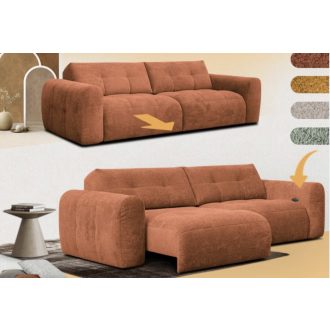   Yoko 3 személyes kanapé elektromosan mélyíthető ülőfelülettel