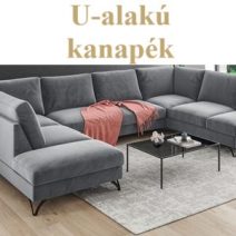U-alakú kanapék
