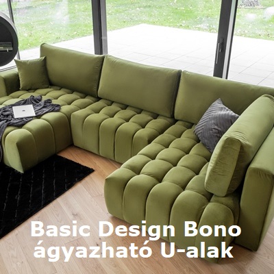 U-alakú ágyazható sarok eredeti formával | Basic Design Bono | Video