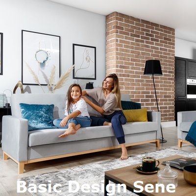 Lábon álló kattanós kanapéágy skandináv stílusban | Basic Design Sene kanapé | Video
