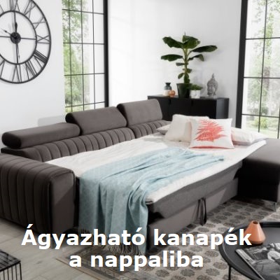 Ágyazható kanapék a nappaliba