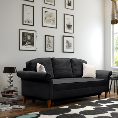 Milyen színű kanapét válasszak? - Fekete szín