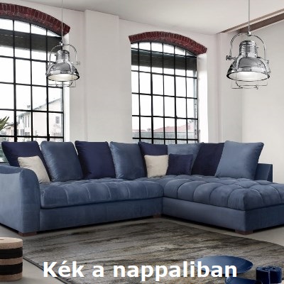 Színezze a nappalit és válasszon kék kanapét! Gyönyörű inspirációk egy kék szobához!