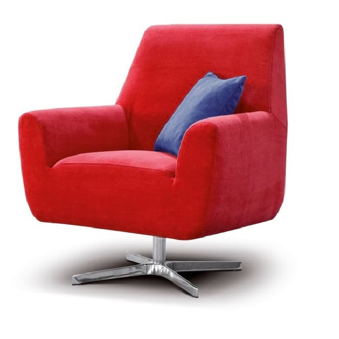 Bedford fotel piros színben