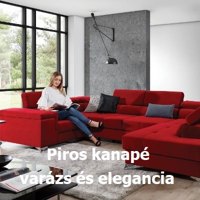 Piros kanapé: varázs és elegancia a nappaliban