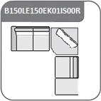 B150L + E150 + EK01 + IS00R / sarok 319/333  x 333/266 jobb
