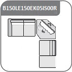 B150L + E150 + EK05 + IS00R / sarok 319/333  x 333/266 jobb