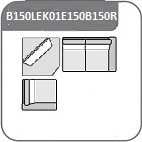 B150R + E150 + EK01 + B150L / sarok 319/333  x 237/251 bal