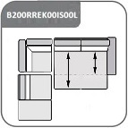 B200RR+EK00+IS00L - sarokkanapé balos