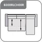 B300RL + CH02R / sarok 284 x 165 jobb