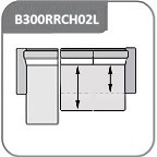 B300RR + CH02L / sarok 168 x 297 bal