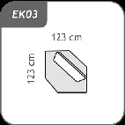 EK03 - sarokelem - mechanikusan állítható fejtámlával