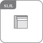 S1,5L - 1,5 személyes elem karfa bal