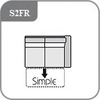 S2FR - 2 személyes ágyazható elem karfa jobb