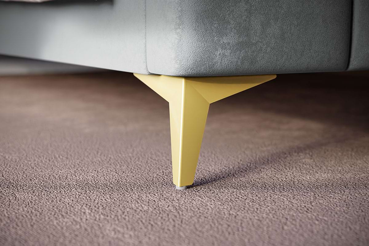 13 cm magas arany színű láb