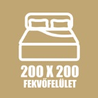 200 X 200 fekvőfelület