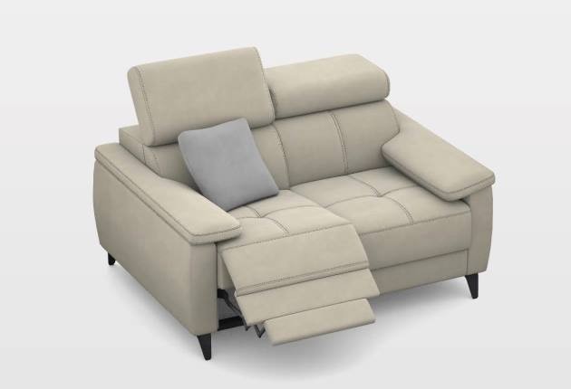 Mona 2 személyes kanapé 2 karral - Elektromos Relax funkció jobb oldalon