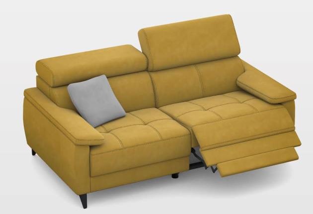 Mona 3 személyes kanapé 2 karral - Elektromos Relax funkció jobb oldalon