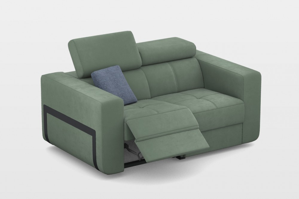 Rezo 2 személyes kanapé 2 karral - Elektromos Relax funkció bal oldalon