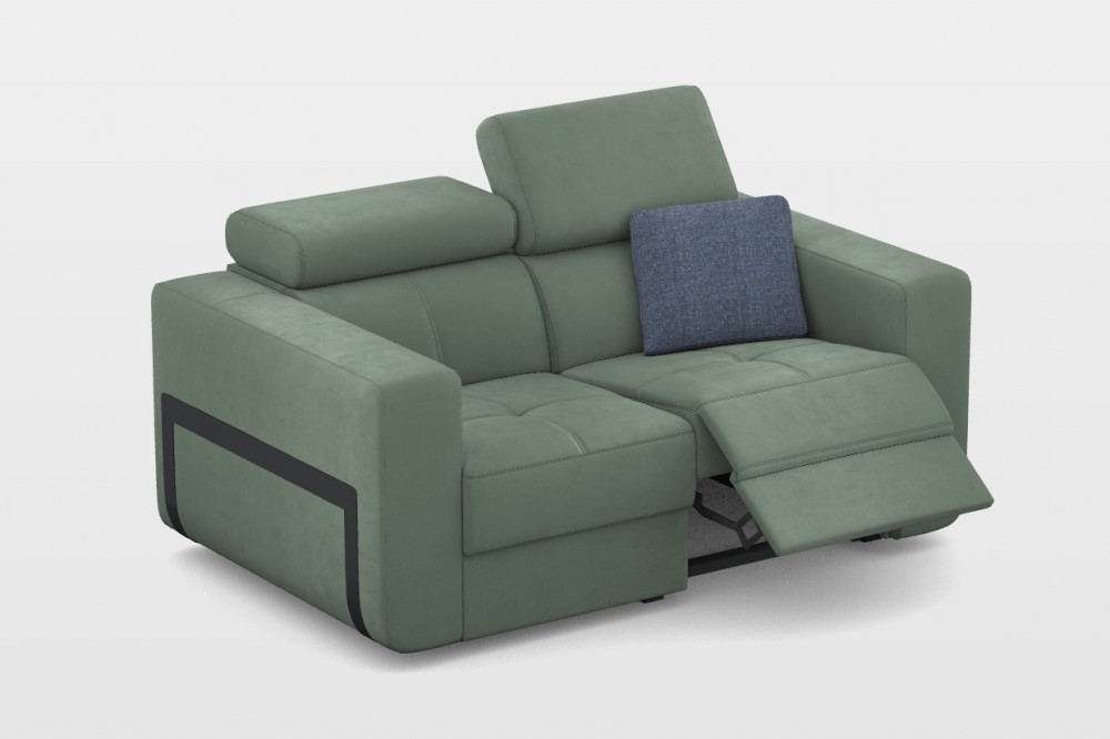 Rezo 2 személyes kanapé 2 karral - Elektromos Relax funkció jobb oldalon