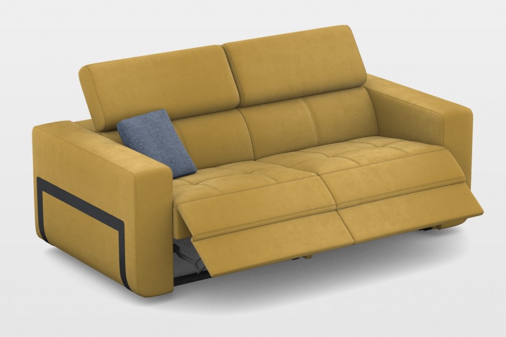 Rezo 3 személyes kanapé 2 karral - Elektromos Relax funkció 2 oldalon