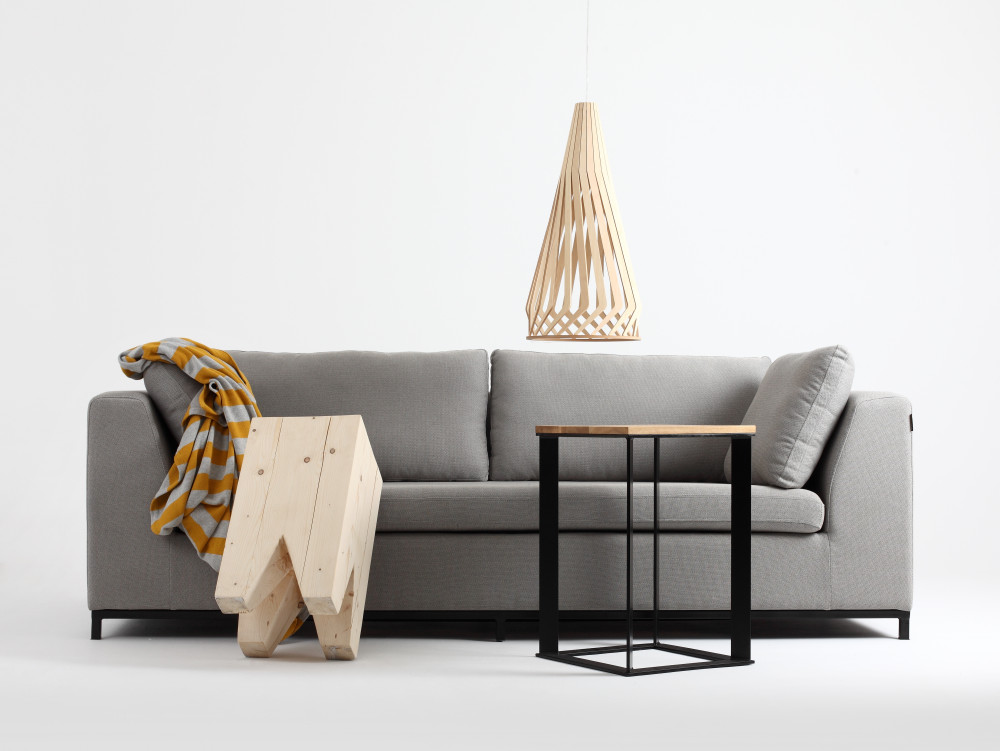 Skandináv design Amb 3+1+1 ágyazható ülőgarnitúra szett fém lábbal